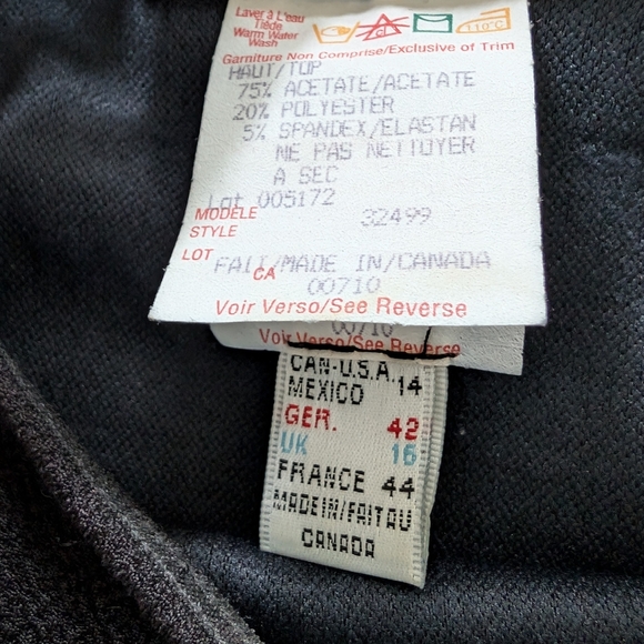 Vintage Joseph Ribkoff Couture "Statement Piece" Top With Jewels & Beading - Picture 8 of 9